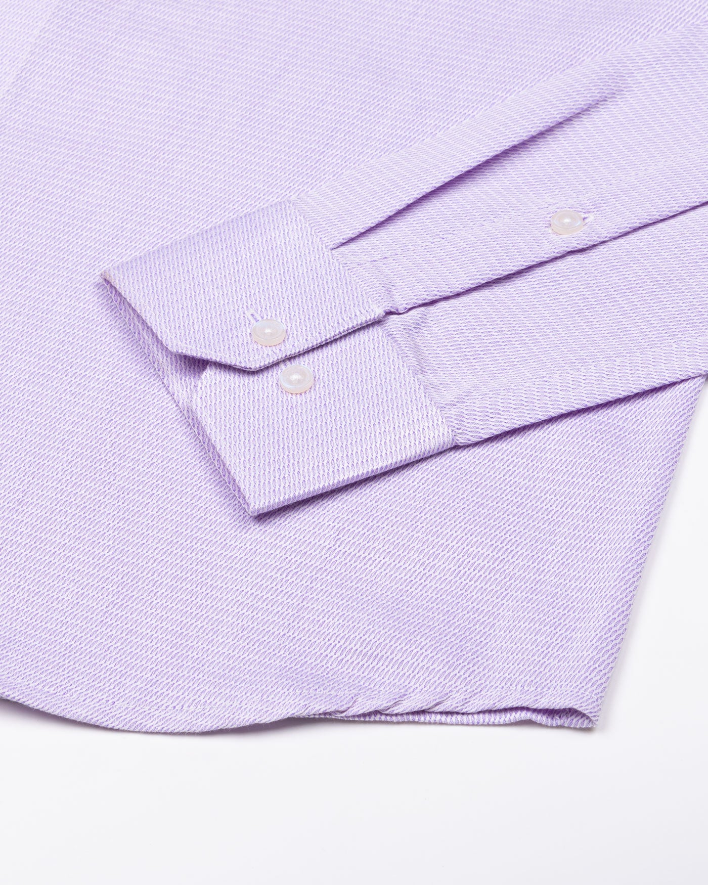 Structon Lavender Textured Cotton Shirt - John Ellies