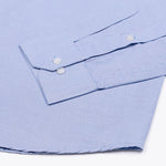 Structon Blue With Brown Textured Cotton Shirt - John Ellies