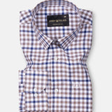 Flubbie Blue Checked Cotton Shirt