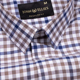 Flubbie Blue Checked Cotton Shirt - John Ellies