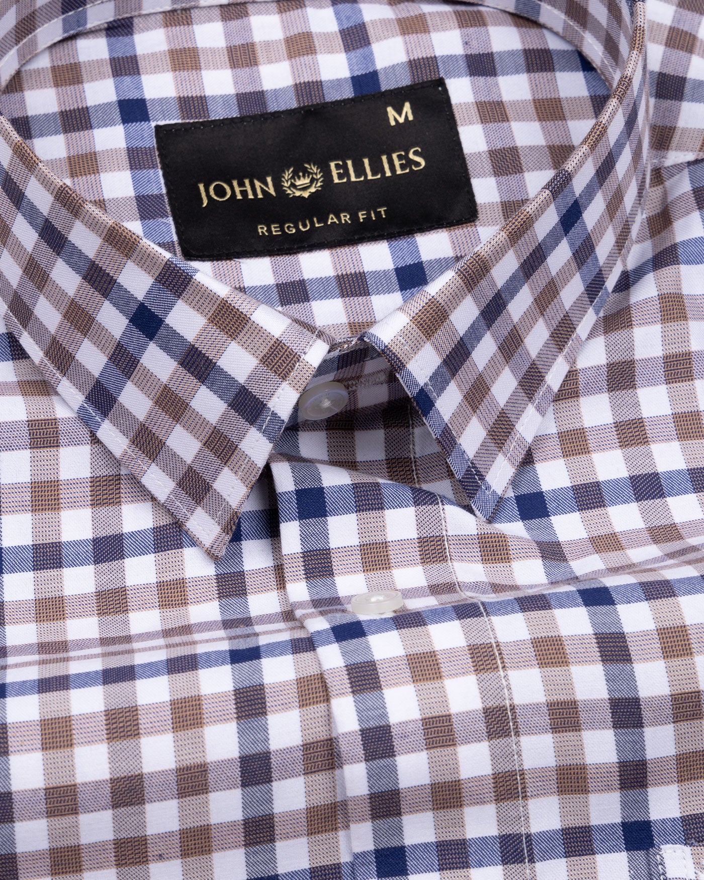 Flubbie Blue Checked Cotton Shirt - John Ellies