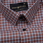 Flubbie Brown Checked Cotton Shirt - John Ellies