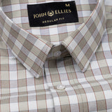 Flubbie Sage Green Checked Cotton Shirt - John Ellies