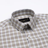 Flubbie Sage Green Checked Cotton Shirt