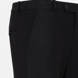 Brant Black Formal Cotton Pant - John Ellies