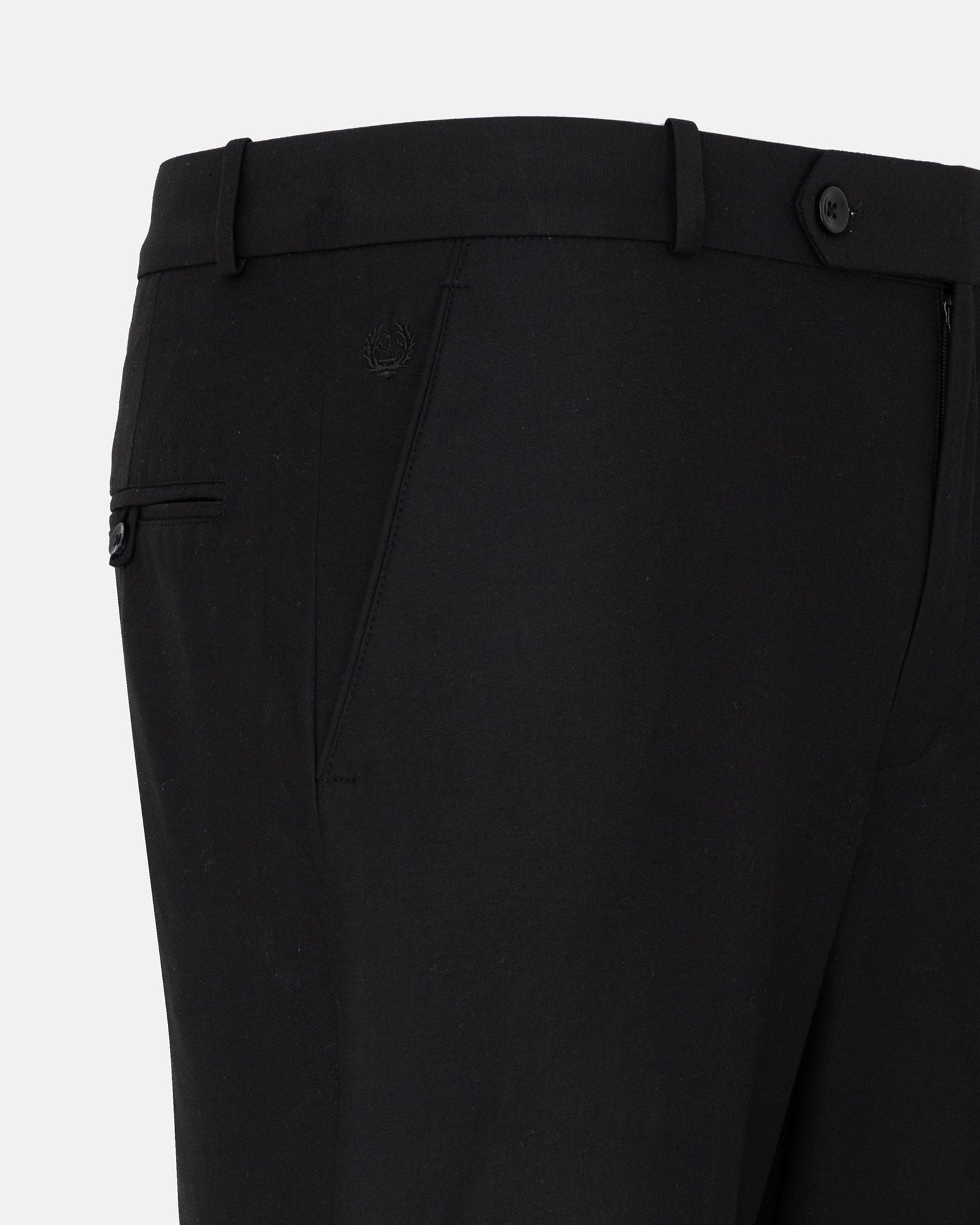 Brant Black Formal Cotton Pant - John Ellies