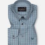 Delphinus Green Checked Premium Cotton Shirt - John Ellies