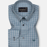 Delphinus Green Checked Premium Cotton Shirt - John Ellies