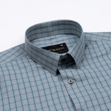 Delphinus Green Checked Premium Cotton Shirt