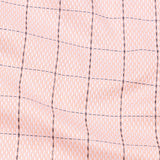 Delphinus Peach Checked Premium Dobby Cotton Shirt