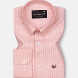 Flubbie Salmon Checked Cotton Shirt