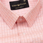 Flubbie Salmon Checked Cotton Shirt - John Ellies