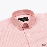 Flubbie Salmon Checked Cotton Shirt