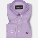 Ralvix Purple Checked Button Down Cotton Shirt