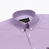 Ralvix Purple Checked Button Down Cotton Shirt