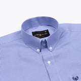 Ralvix Blue Checked Button Down Cotton Shirt