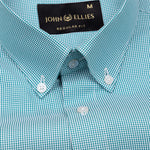 Ralvix Green Checked Button Down Cotton Shirt - John Ellies