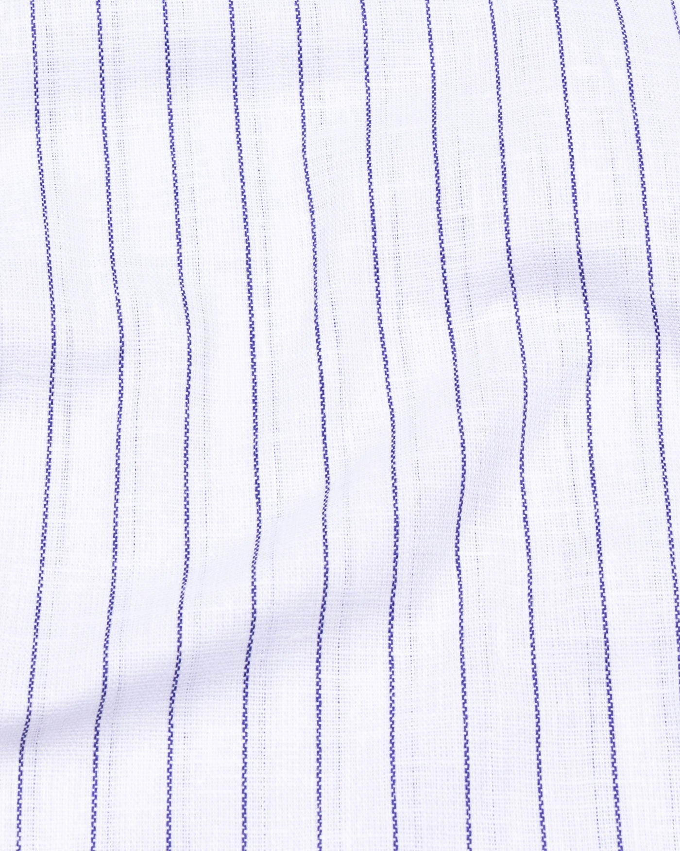 Sarlic Navy Blue Stripe Cotton Linen Shirt - John Ellies