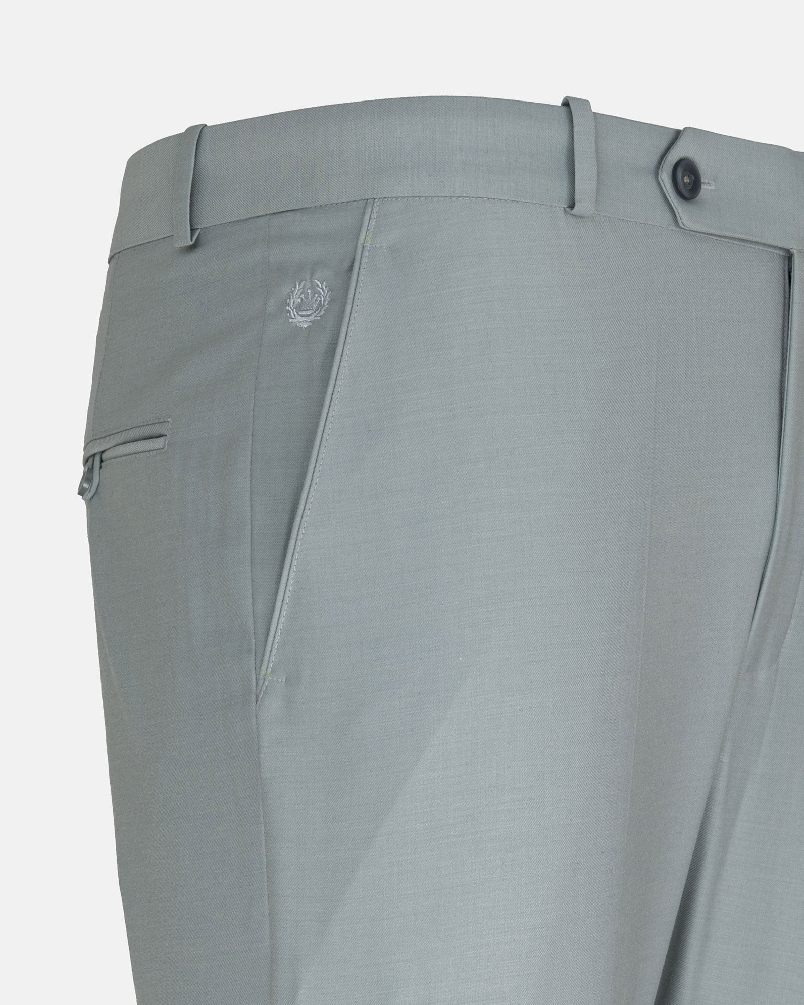 Brant Olive Formal Cotton Pant - John Ellies