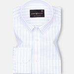 Sarlic Green Stripe Cotton Linen Shirt - John Ellies