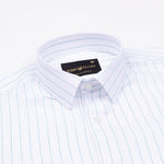 Sarlic Green Stripe Cotton Linen Shirt - John Ellies