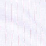 Sarlic Peach Stripe Cotton Linen Shirt - John Ellies