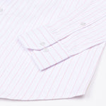 Sarlic Peach Stripe Cotton Linen Shirt - John Ellies