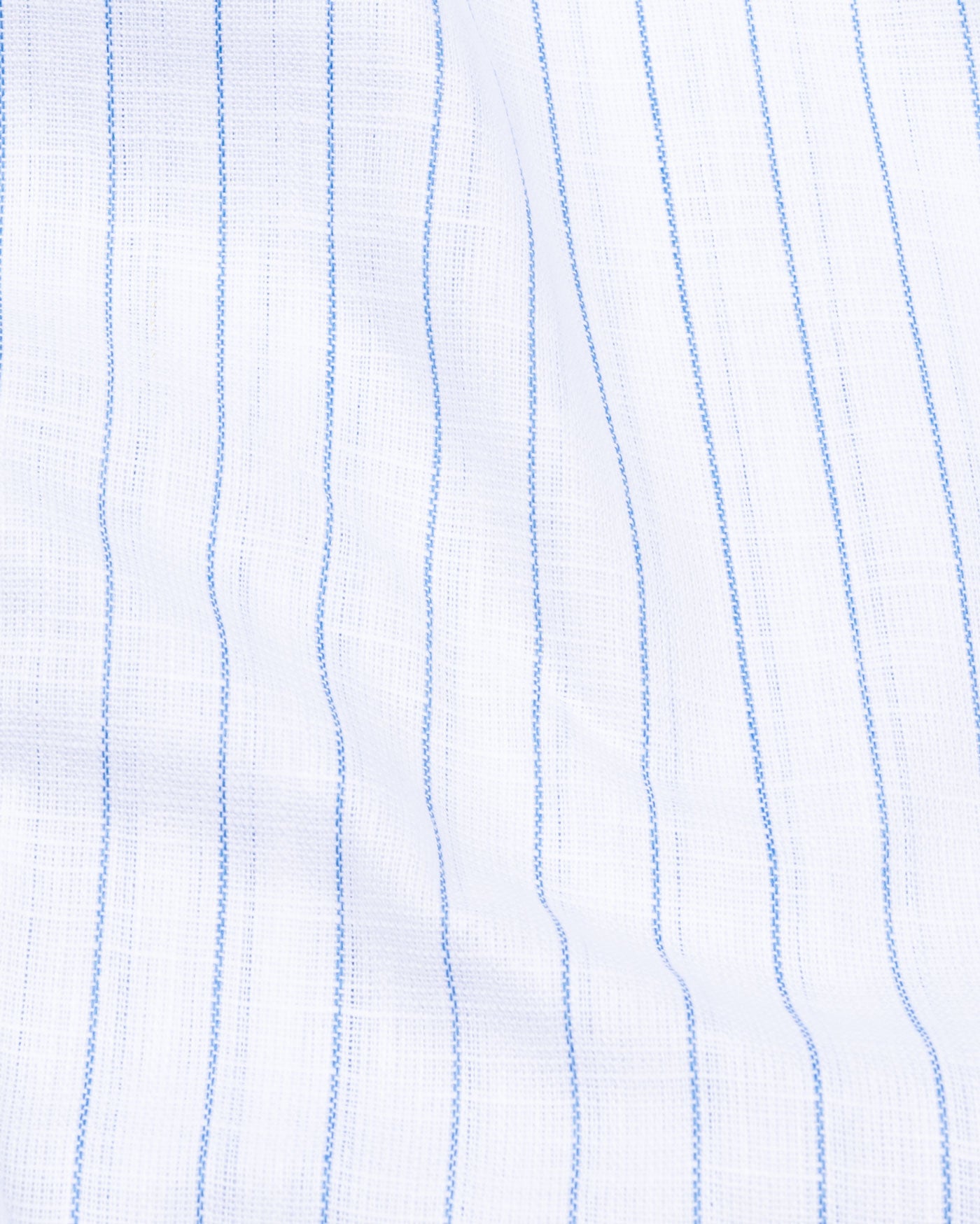 Sarlic Blue Stripe Cotton Linen Shirt - John Ellies