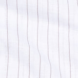 Sarlic Brown Stripe Cotton Linen Shirt - John Ellies