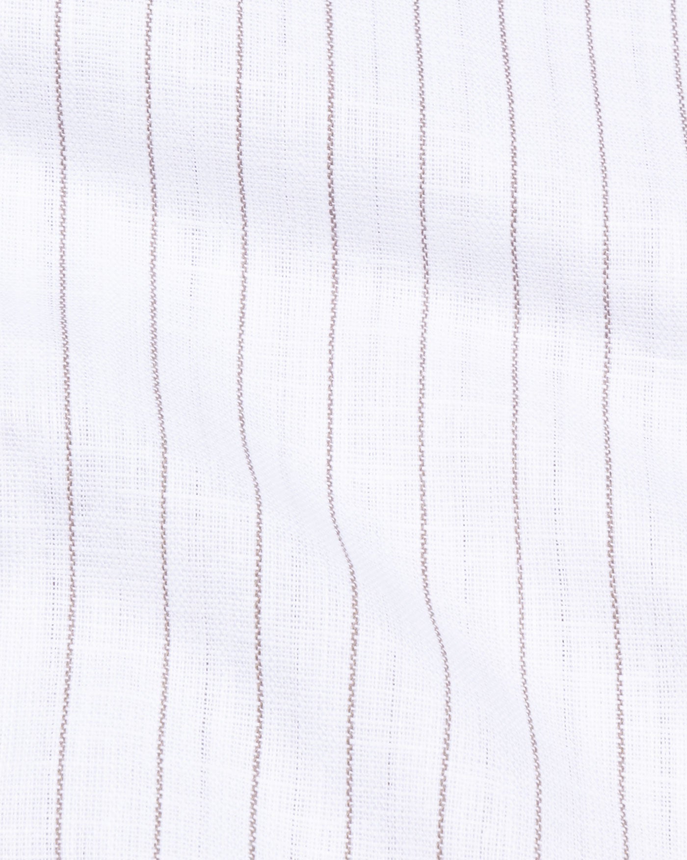 Sarlic Brown Stripe Cotton Linen Shirt - John Ellies