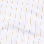 Sarlic Yellow Stripe Cotton Linen Shirt - John Ellies