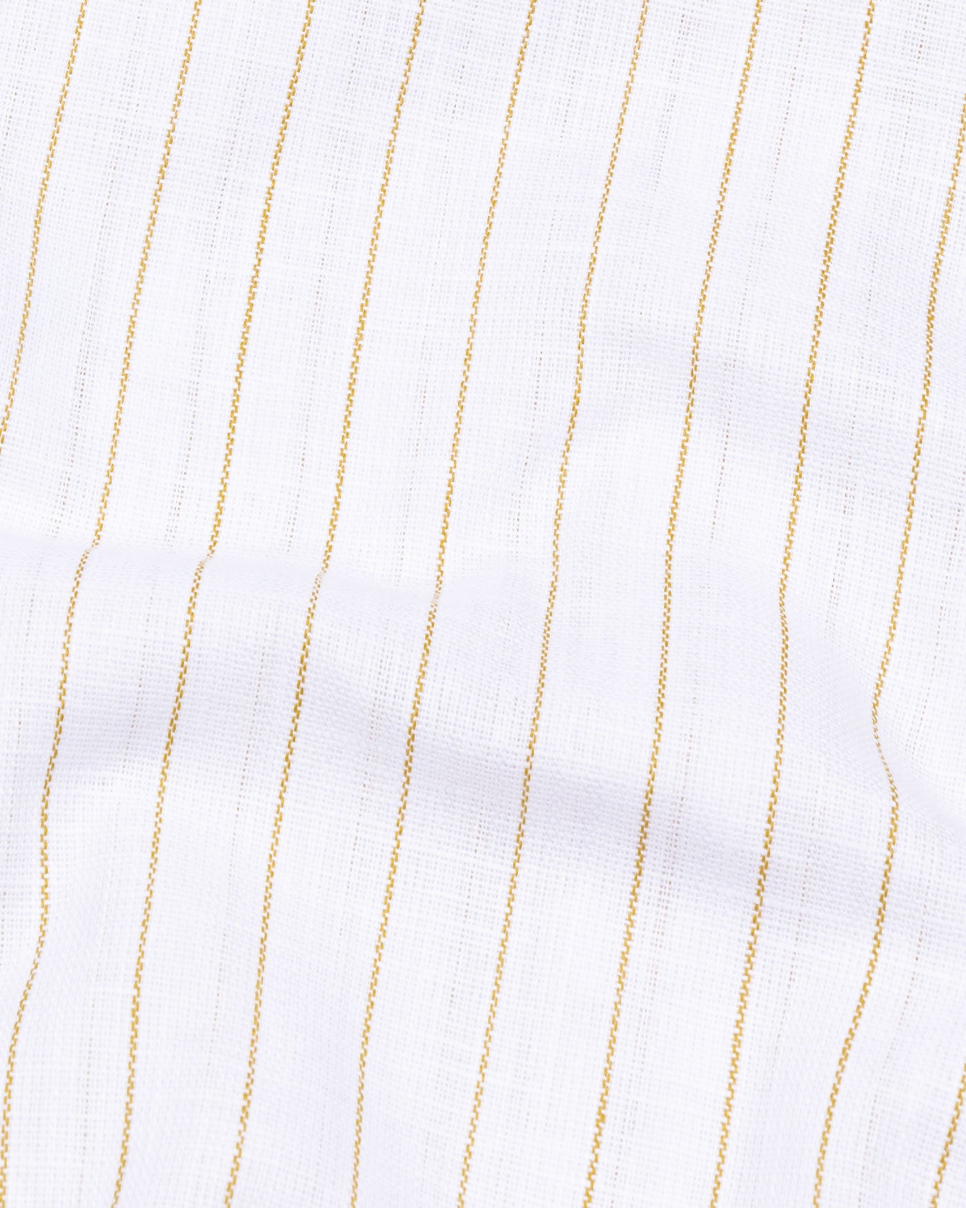 Sarlic Yellow Stripe Cotton Linen Shirt - John Ellies