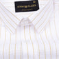 Sarlic Yellow Stripe Cotton Linen Shirt - John Ellies