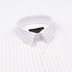 Sarlic Yellow Stripe Cotton Linen Shirt - John Ellies