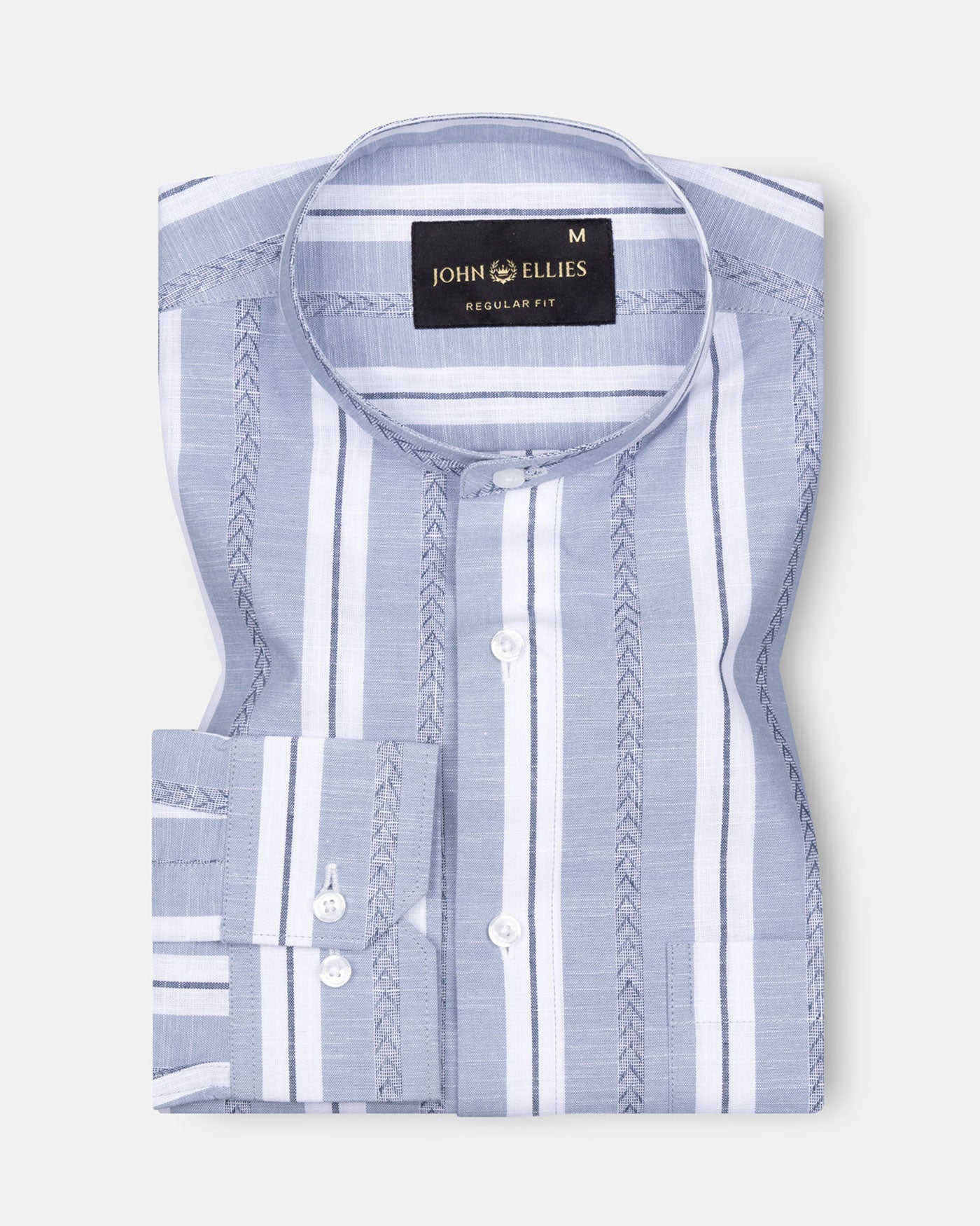 Avalon Blue Stripe Linen Shirt - John Ellies