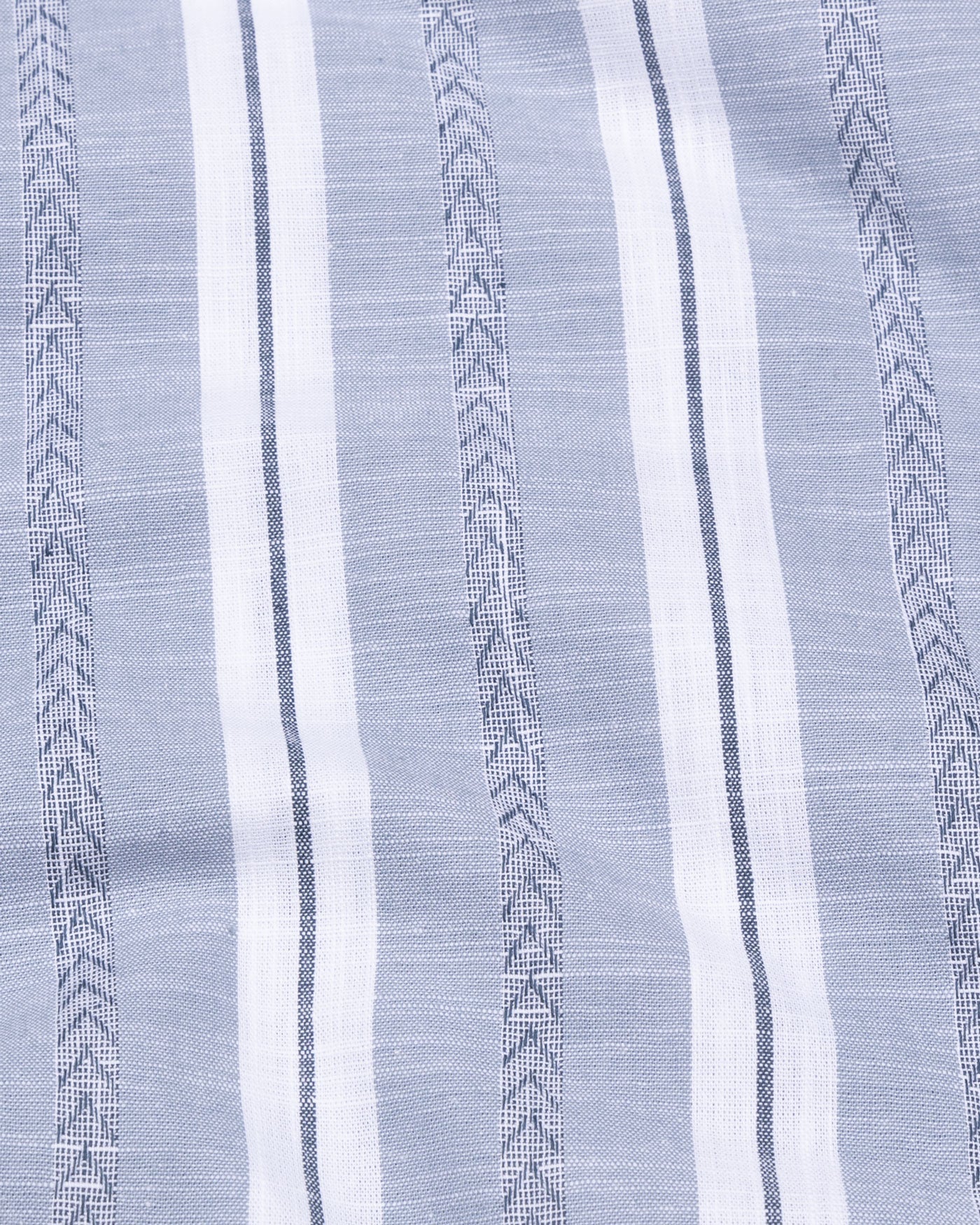 Avalon Blue Stripe Linen Shirt - John Ellies