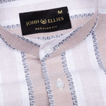 Avalon Blue Stripe Linen Shirt - John Ellies