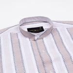 Avalon Blue Stripe Linen Shirt - John Ellies