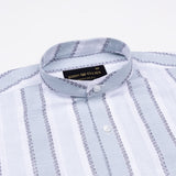 Avalon Green Stripe Linen Shirt - John Ellies