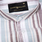 Avalon Multi Brown Stripe Linen Shirt - John Ellies