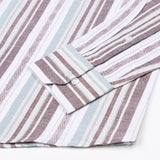 Avalon Multi Brown Stripe Linen Shirt - John Ellies