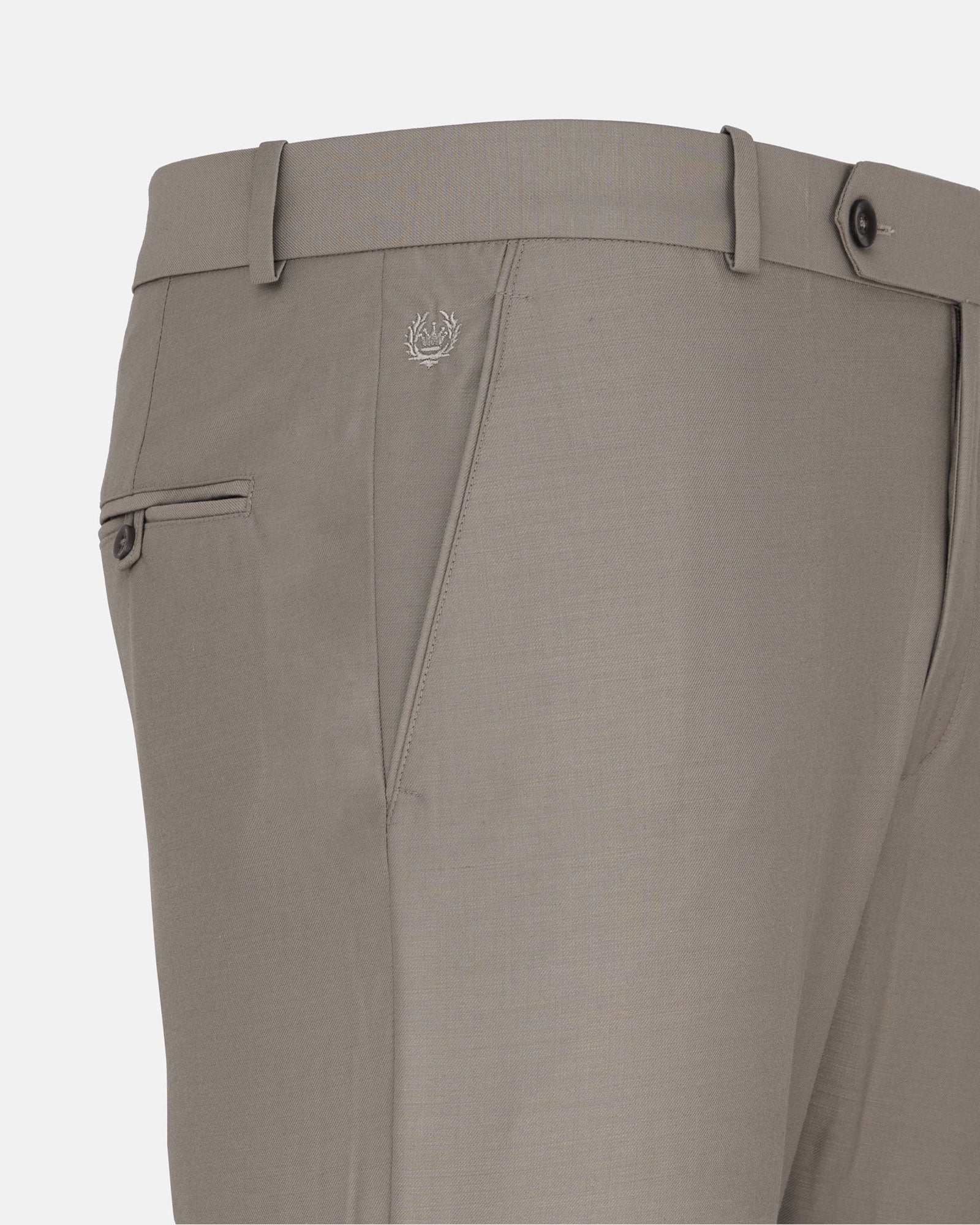 Brant Khaki Formal Cotton Pant - John Ellies