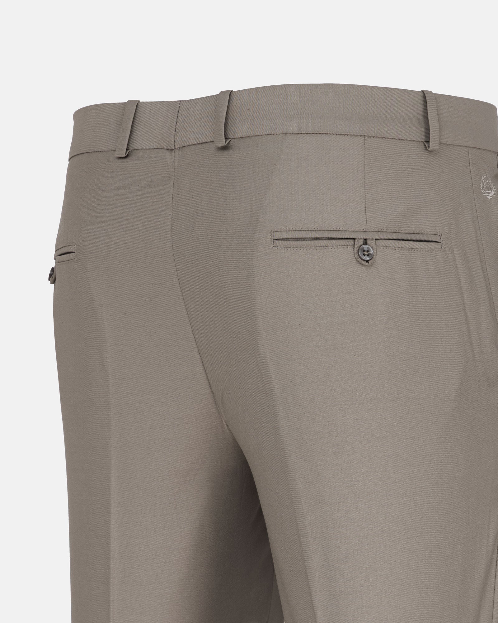 Brant Khaki Formal Cotton Pant - John Ellies