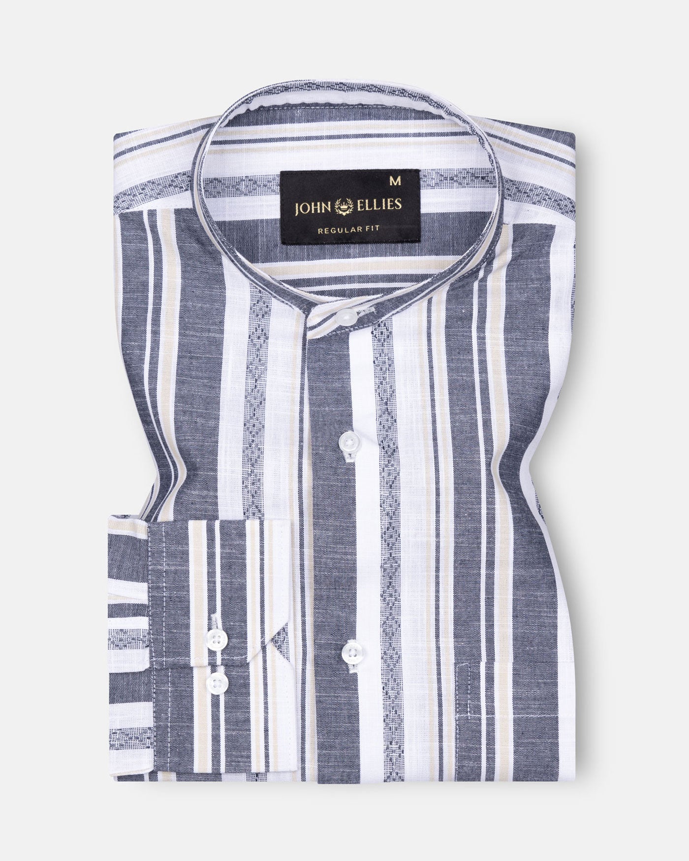 Avalon Multi Black Stripe Linen Shirt - John Ellies