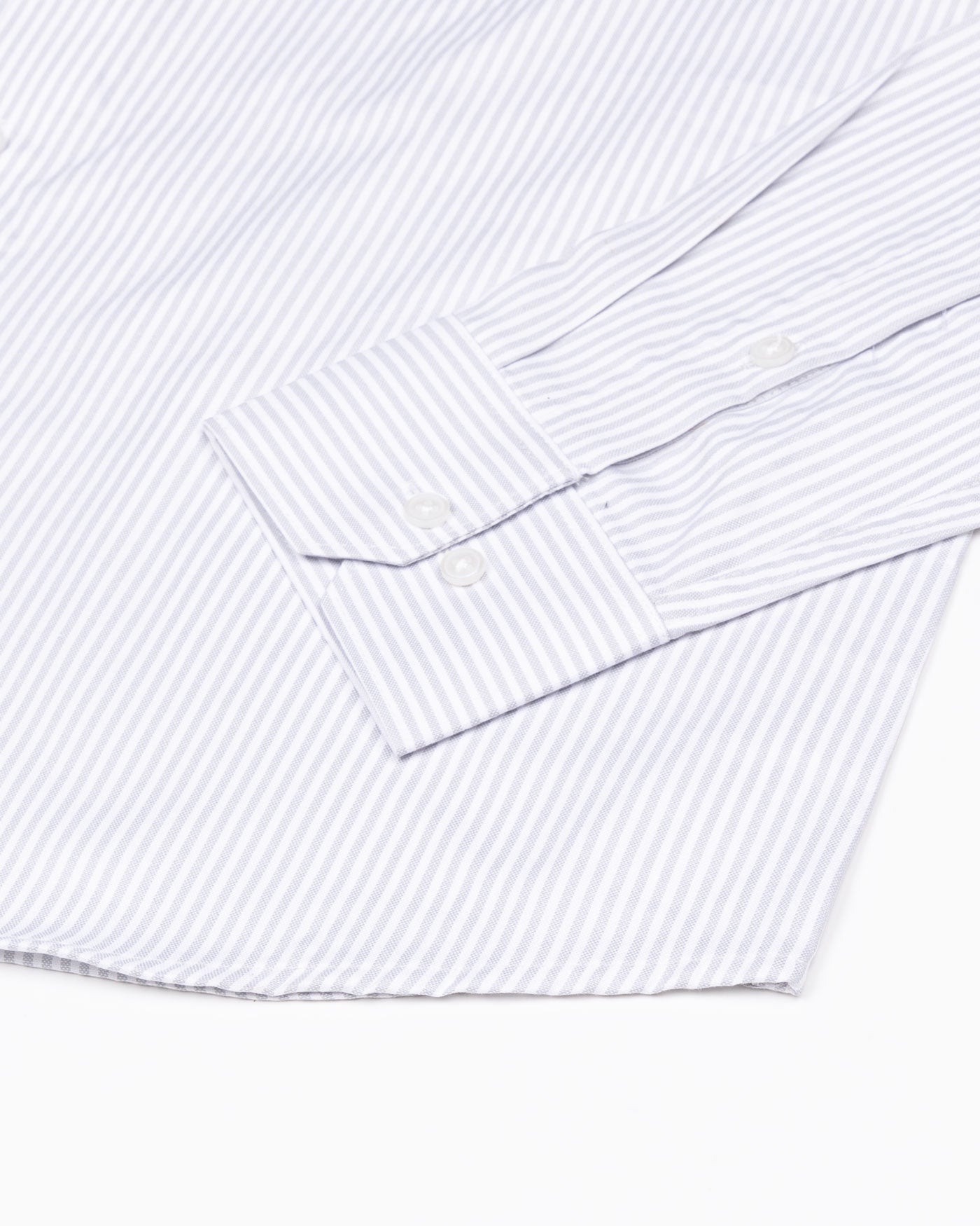 Silver Stripe Oxford Cotton Shirt - John Ellies