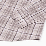 Plaksy Firewood Brown Checked Button Down Cotton Shirt - John Ellies