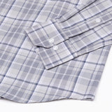 Plaksy Drak Silver Checked Button Down Cotton Shirt - John Ellies