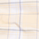 Plaksy Light Yellow Checked Button Down Cotton Shirt - John Ellies