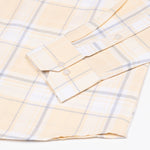 Plaksy Light Yellow Checked Button Down Cotton Shirt - John Ellies