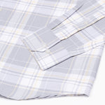 Plaksy Silver Checked Button Down Cotton Shirt - John Ellies